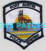 MICHIGAN,PORT AUSTIN POLICE HAT PATCH 1
